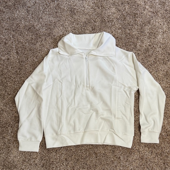 Anrabess Oversized Tracksuit Sweat Lounge Matching Set in White - Picture 5 of 11